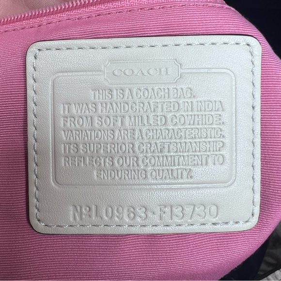 Coach Cream Soho Pleated Pebbled Leather Hobo Bag - Picture 6 of 7